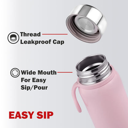 Cello Glitz Thermosteel Flask, 300 ML | 24 Hours Hot and Cold Stainless Steel Bottle | Flask for Tea Coffee | Ideal for Office, Gym, Home, Kitchen, Hiking, Travel Bottle