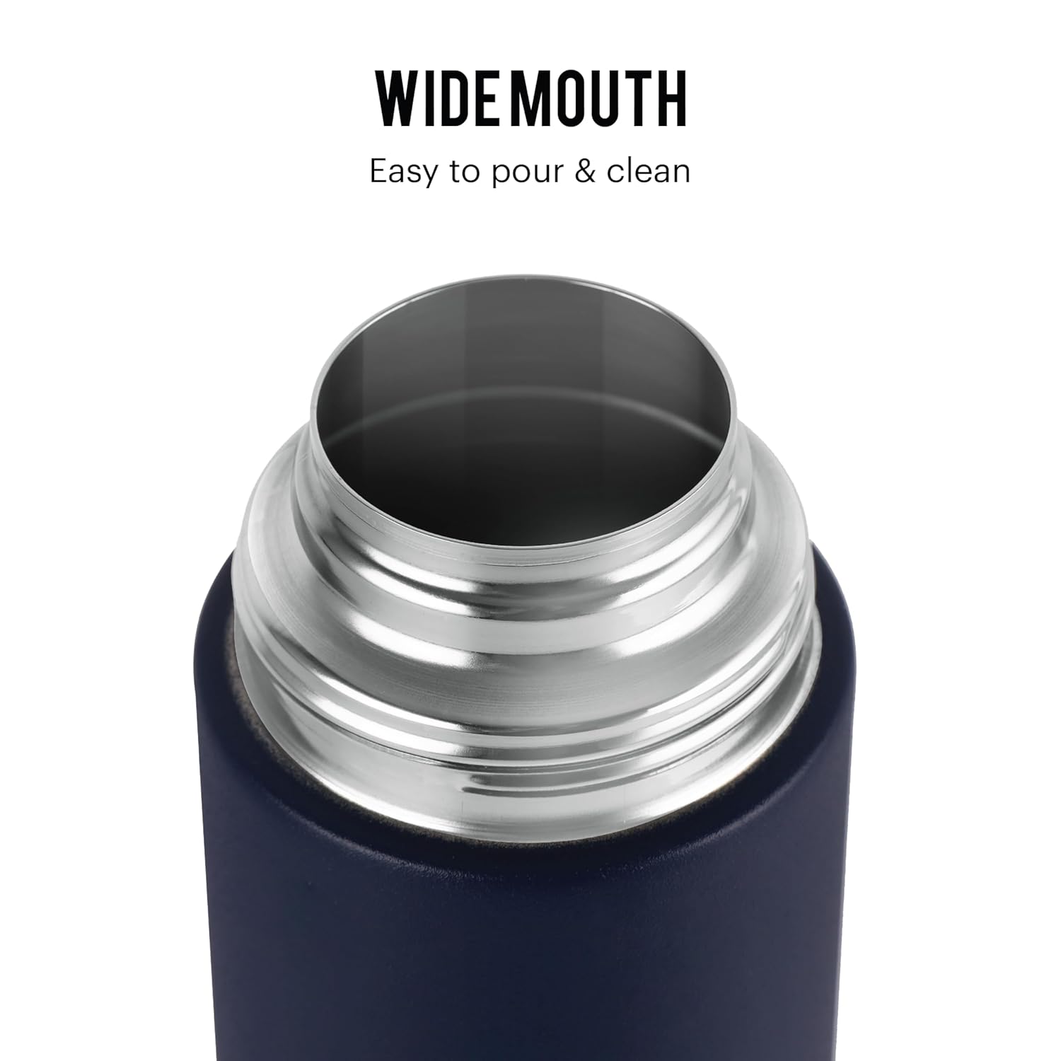 CELLO H2O Stainless Steel Water Bottle | Leak proof & break-proof | Lid is sealed by a silicone ring | 1 Litre