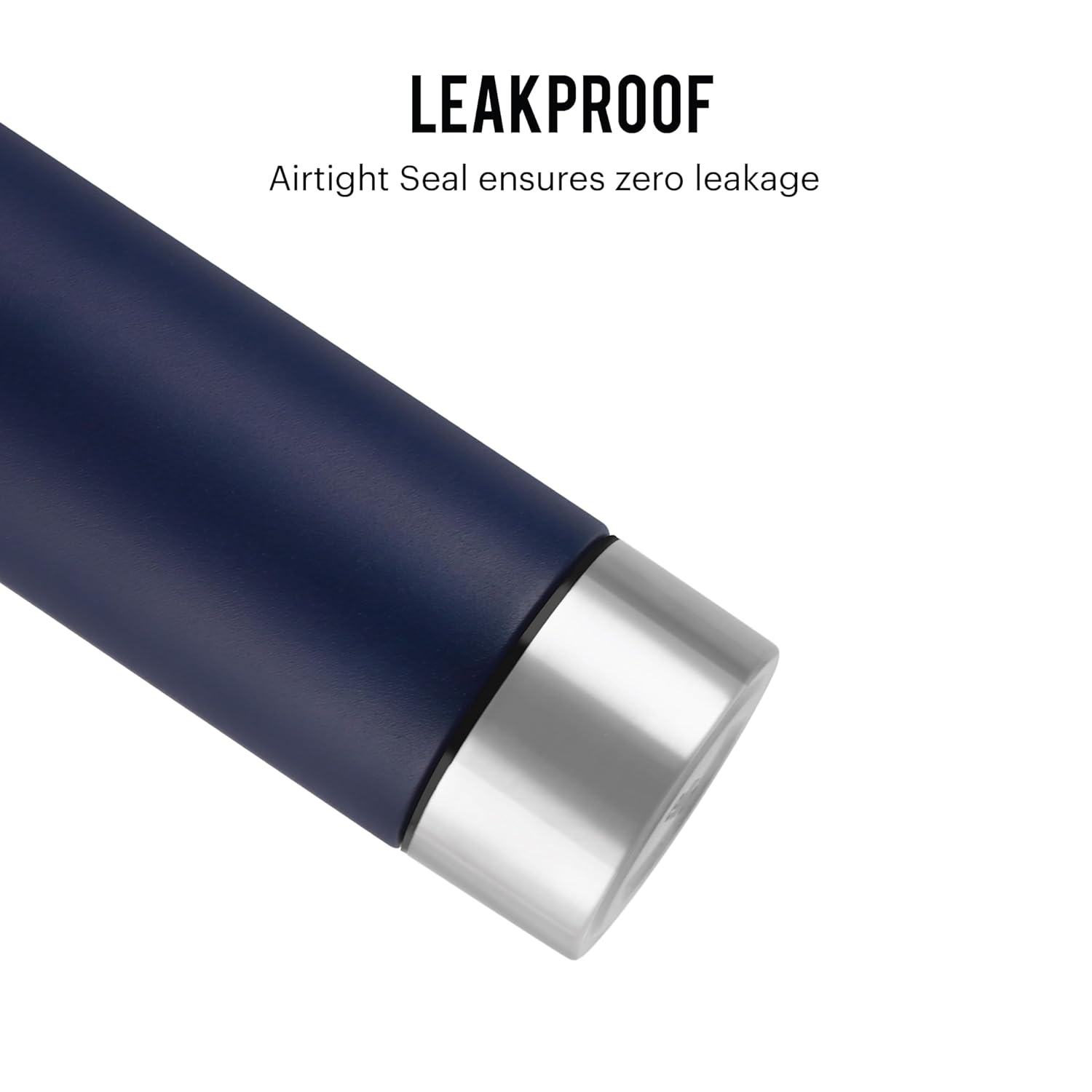 CELLO H2O Stainless Steel Water Bottle | Leak proof & break-proof | Lid is sealed by a silicone ring | 1 Litre