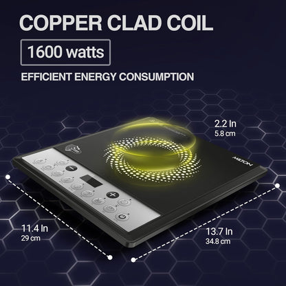 Milton Elio 16.0 1600 Watts Portable Induction Cooktop - 4