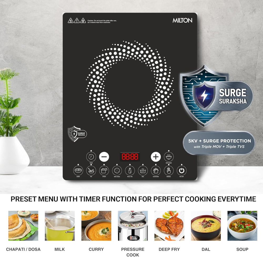 Milton Elio 21.0 2100 Watts Portable Induction Cooktop - 4