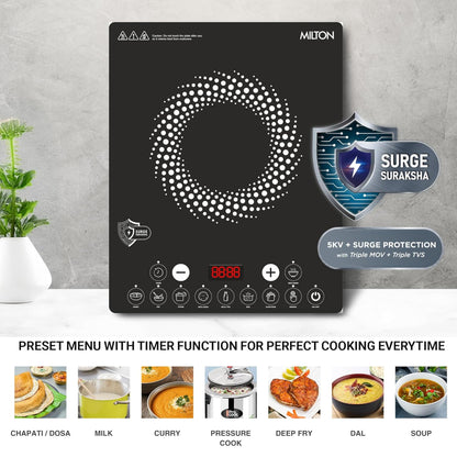 Milton Elio 21.0 2100 Watts Portable Induction Cooktop - 4