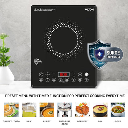 Milton Elio Elite 21.0 2100 Watts Slim Portable Induction Cooktop - 3