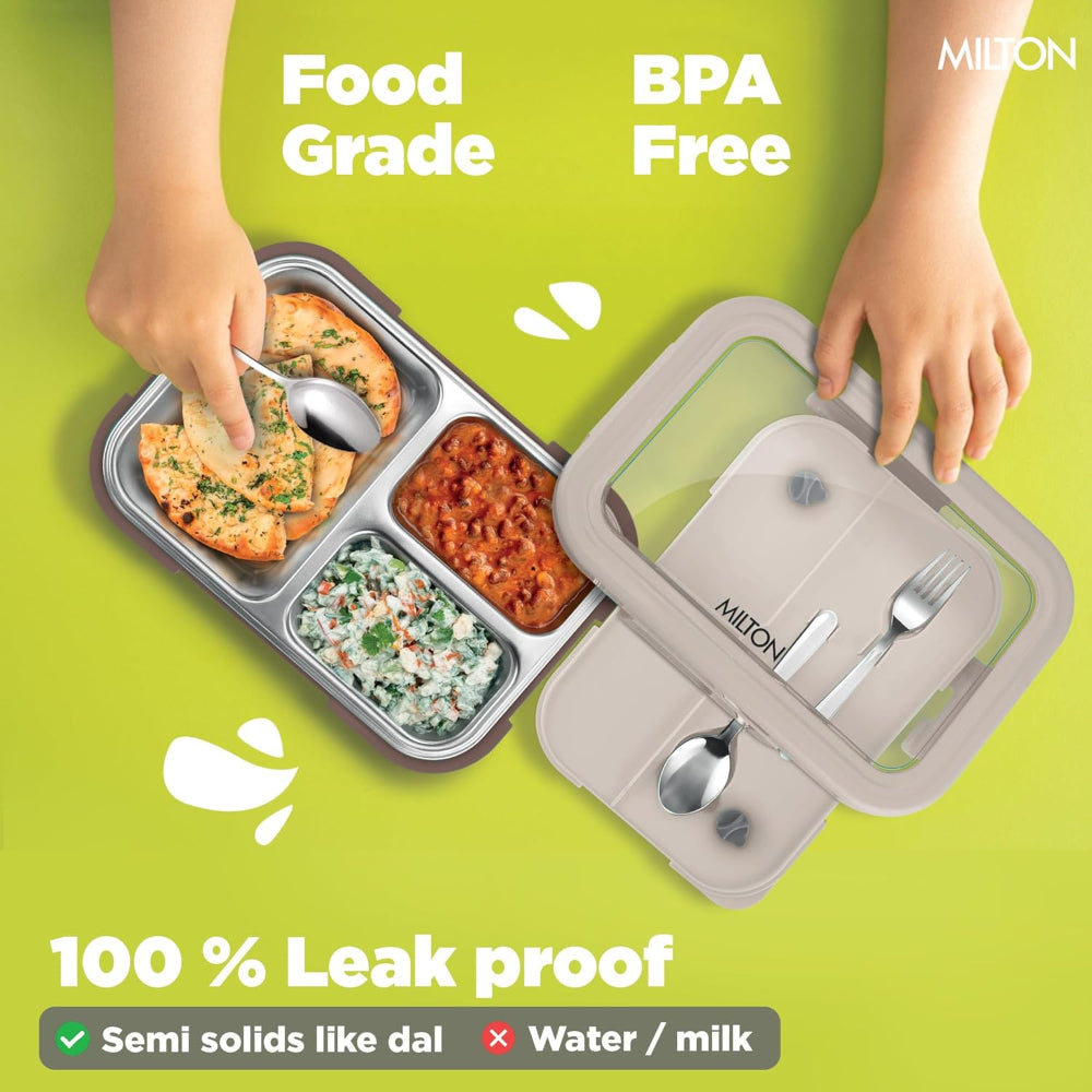 Milton Ethan 3 Inner Stainless Steel Lunch Box - 12