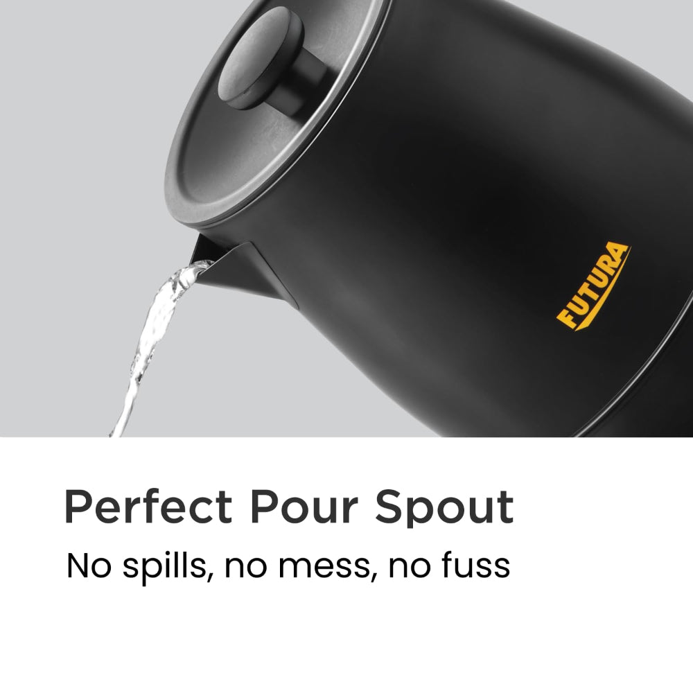 Hawkins Futura Stainless Steel 1.4 Litre 1200 Watts Electronic Smart Kettle with Micro-Chip - FKTA1 - 8