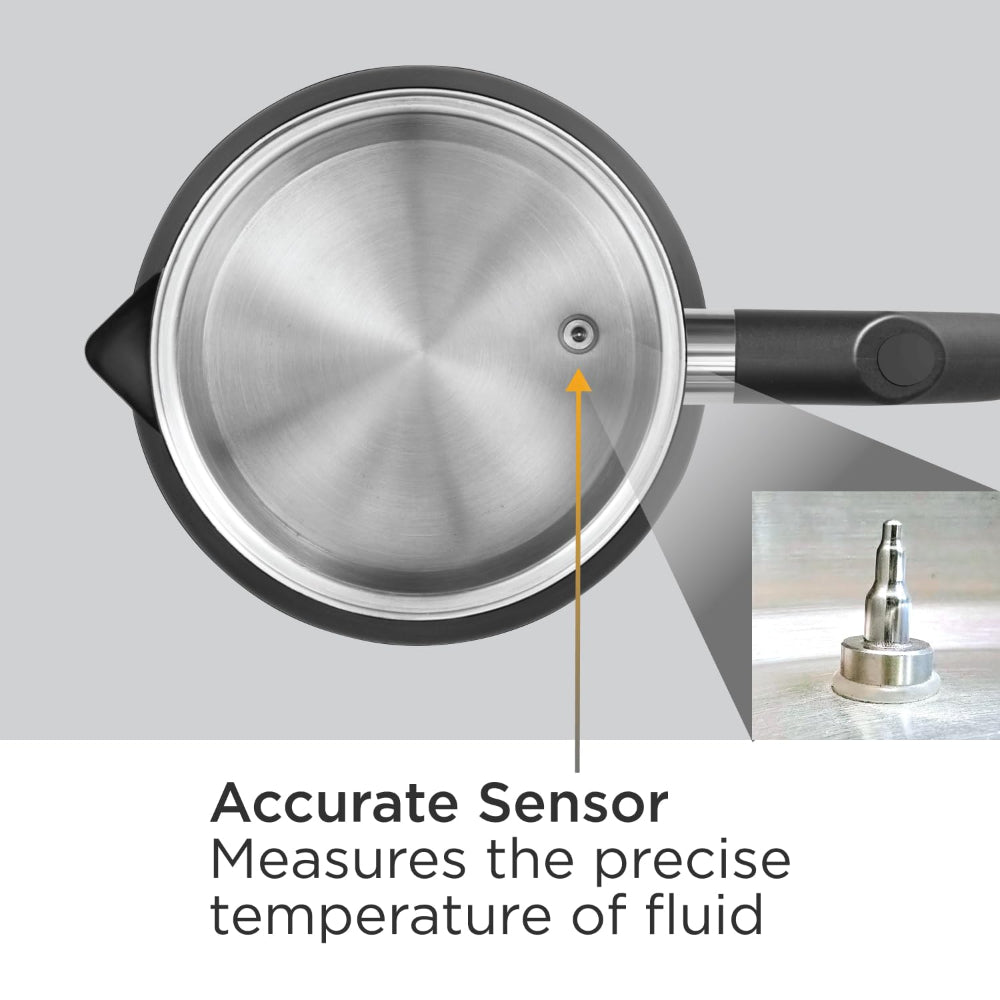 Hawkins Futura Stainless Steel 1.4 Litre 1200 Watts Electronic Smart Kettle with Micro-Chip - FKTA1 - 5