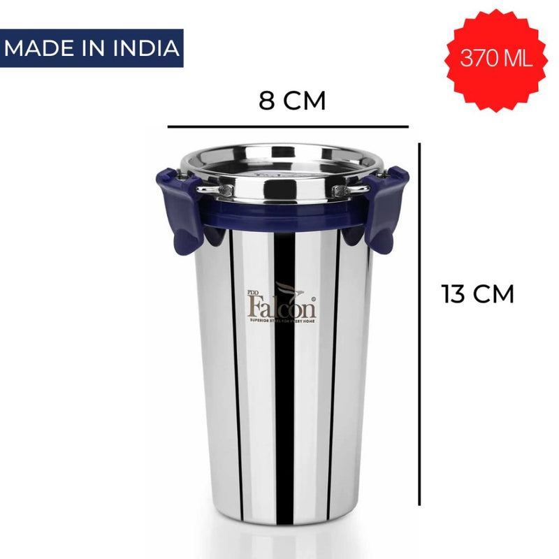 Falcon Steel 370 ML Eco Nxt Tumbler with Lid - FP20001 - 2