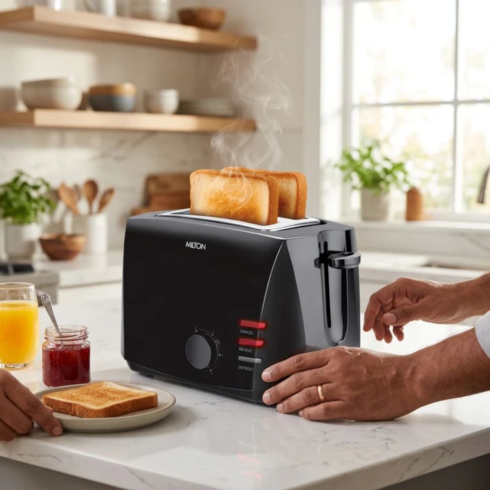 Milton Gold Crust 800 Watts 2-Slice Pop Up Toaster - 2