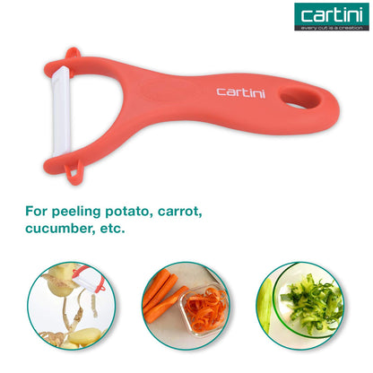 Godrej Easy Peeler 6366 with Sharp Ceramic Blade | Ergonomic Vegetable & Fruit Peeler