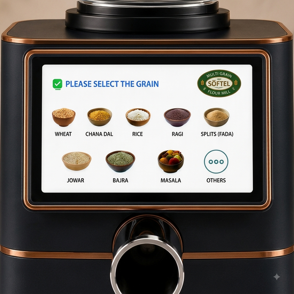 Softel touchscreen — please select the grain