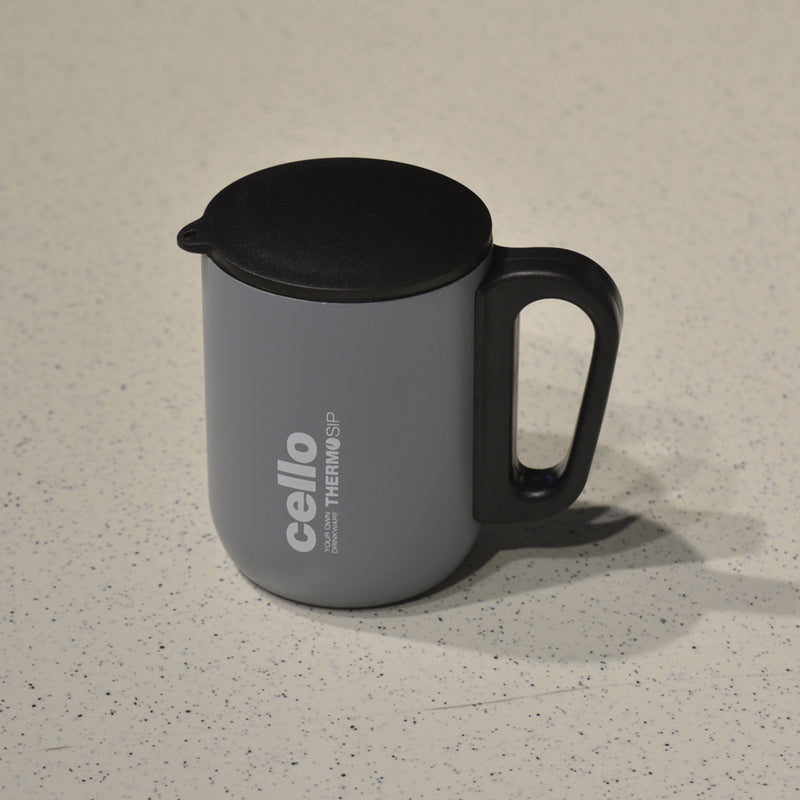 Cello Duro Coffee Style Double Wall Insulated Mug with Lid - 12