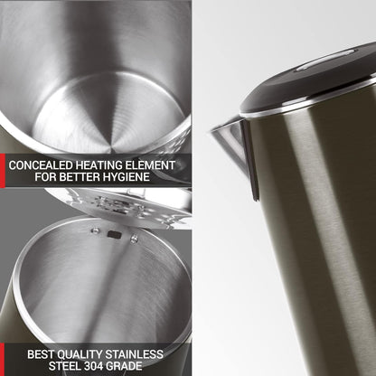 Milton Stainless Steel Hagen 1500 Watts 1.8 Litre Electric Kettle - 4