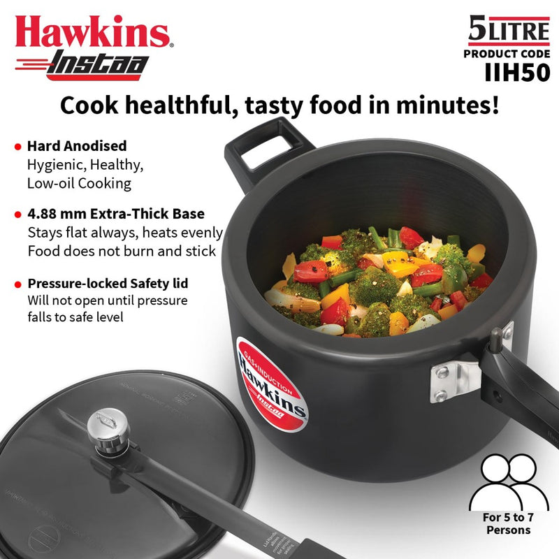 Hawkins Instaa Hard Anodised Pressure Cooker - 12