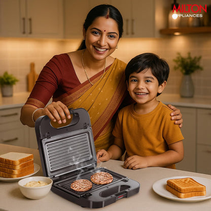 Milton 3-In-1 850 Watts Grill Sandwich Maker - 7