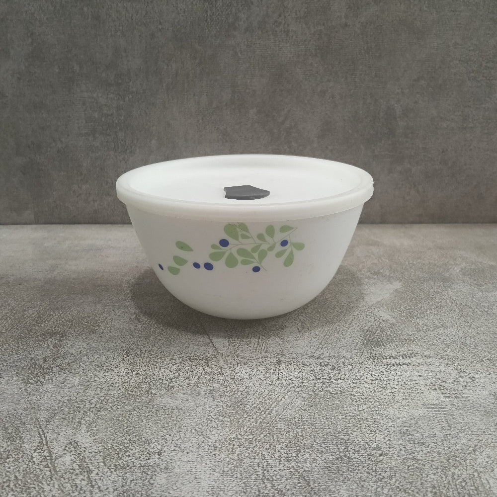 Larah by Borosil Opalware 750 ML Mixing Bowl with Lid - 2