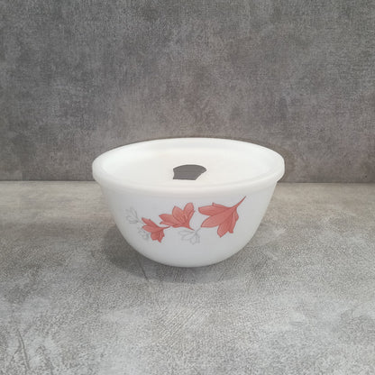 Larah by Borosil Opalware 750 ML Mixing Bowl with Lid - 1