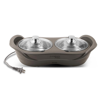 Jaypee Plus E-Warmer Prime Stainless Steel Electric Casserole Set with Removable Containers - 1