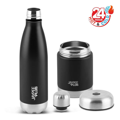 Jaypee Plus Smart Combo - Insulated Alpha 500 ML Bottle + Nutri Jar 400 ML Flask - 5