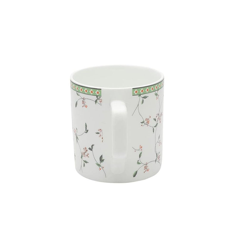 JCPL Ceramic Floral Printed Gardenia 220 ML Coffee & Tea Mugs - 4