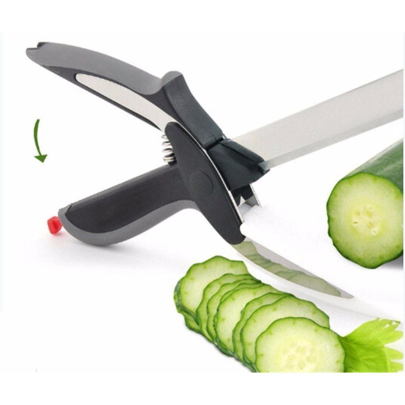 Ankur 2 in 1 Stainless Steel Smart Knife with Chopping Board - 4