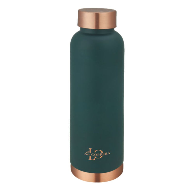 LaCoppera Copper Unique Dust Olive Green Bottle with 2 Glass Set - LG8005 - 2