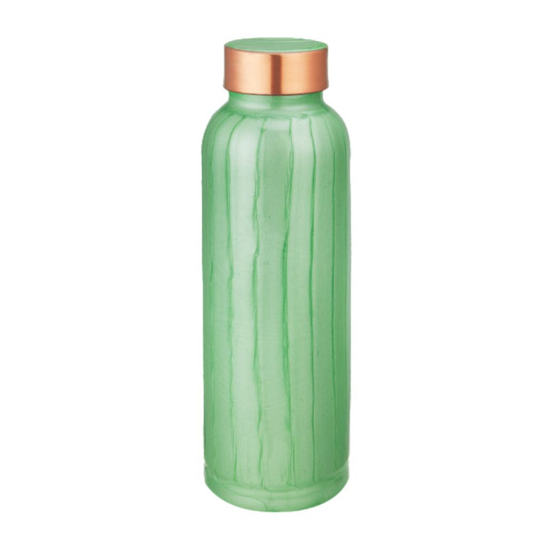 LaCoppera Copper Unique Pearl Mint Green Bottle with 2 Glass Set - LG8008 - 2