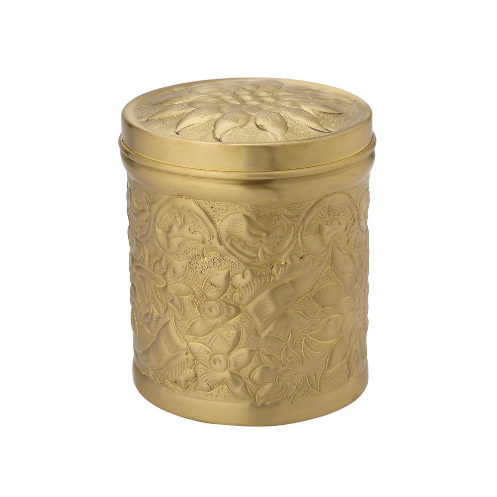 LaCoppera Pure Brass Nikashi Dabba - 4