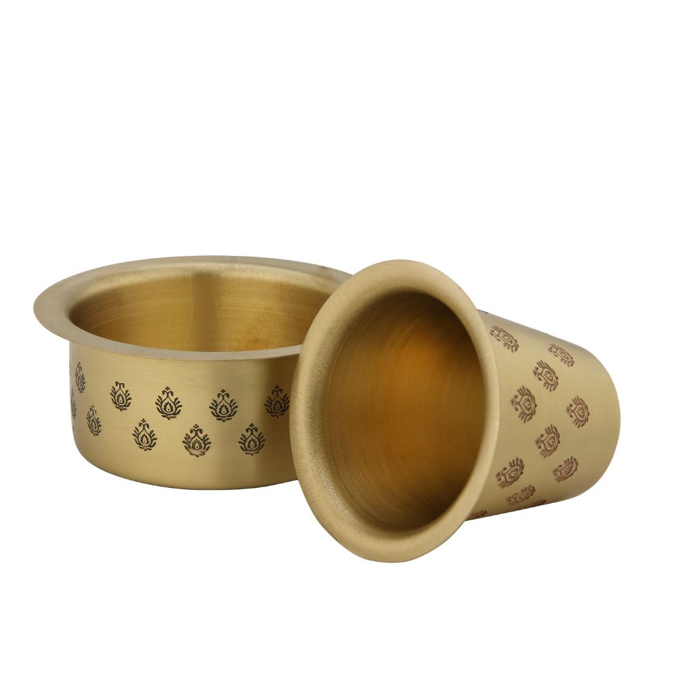 LaCoppera Antique Gold Brass Coffee Filter Set - 6