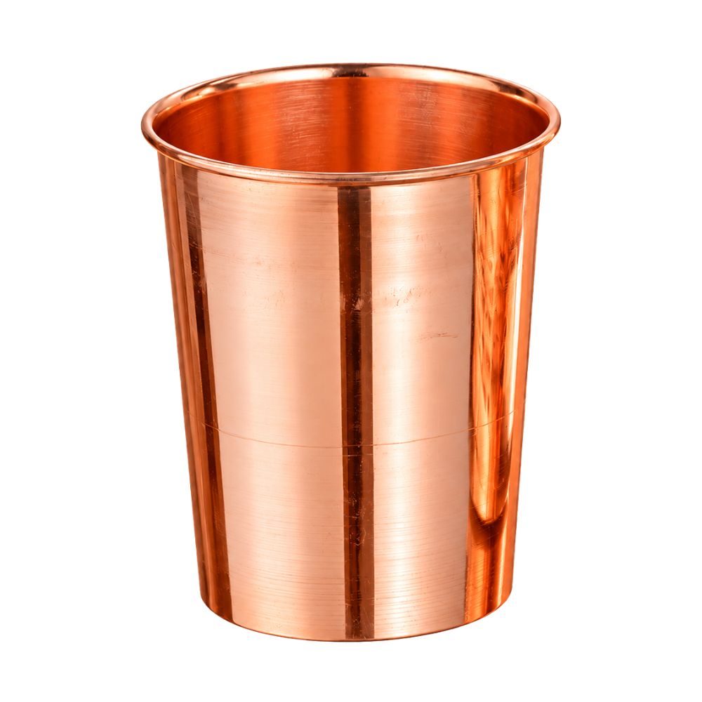 LaCoppera Amrapali 250 ML Plain Copper Water Glass - 2