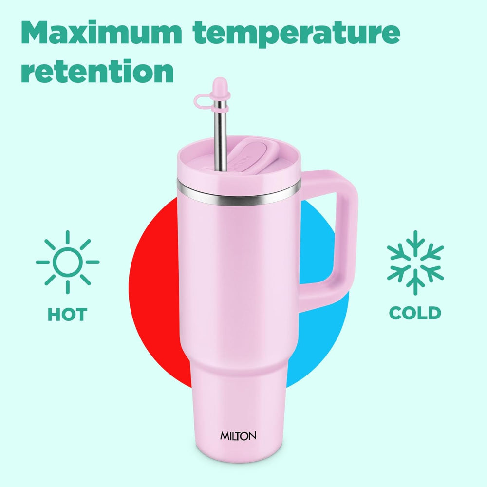 Milton Thermosteel Malmo 1100 ML Tumbler with Handle - 9