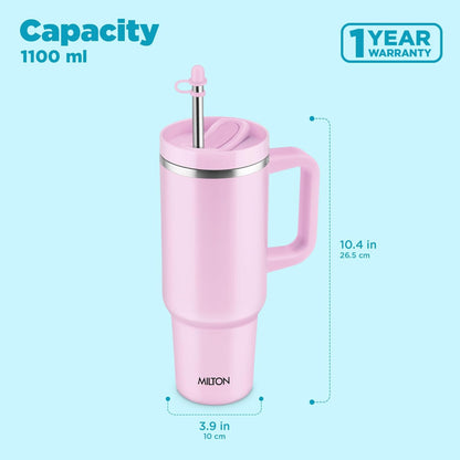 Milton Thermosteel Malmo 1100 ML Tumbler with Handle - 10
