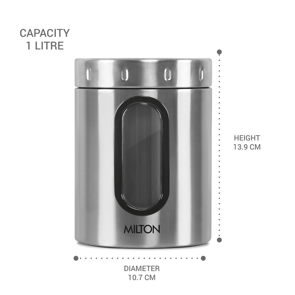 Milton Stainless Steel Crispy Storage Jar - 5