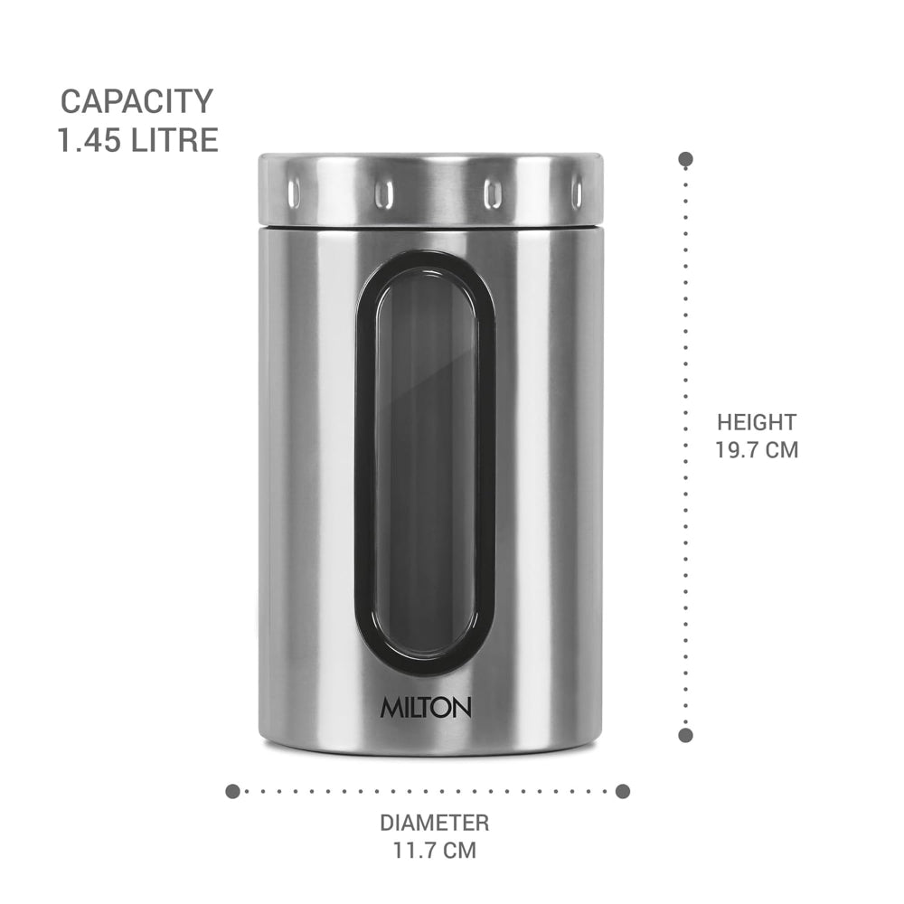 Milton Stainless Steel Crispy Storage Jar - 7