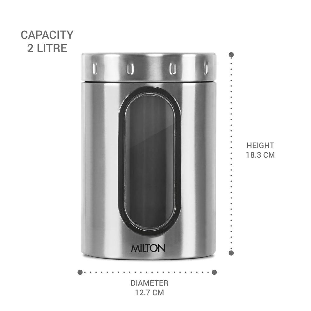 Milton Stainless Steel Crispy Storage Jar - 9