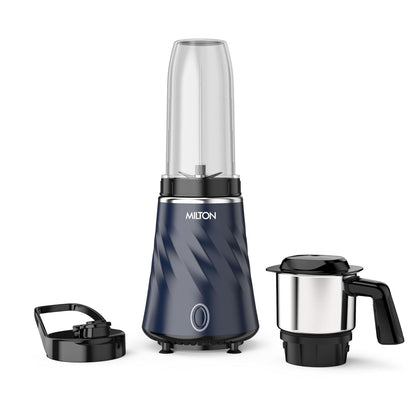 Milton MiniQ Mini Bullet 350 Watts Mixer Grinder with 2 Multipurpose Jar - 2