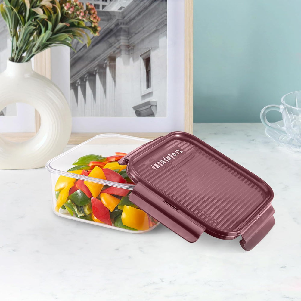 Cello Modulock Square 1000 ML Plastic Kitchen Storage Container - 3