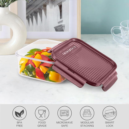 Cello Modulock Square 1000 ML Plastic Kitchen Storage Container - 4