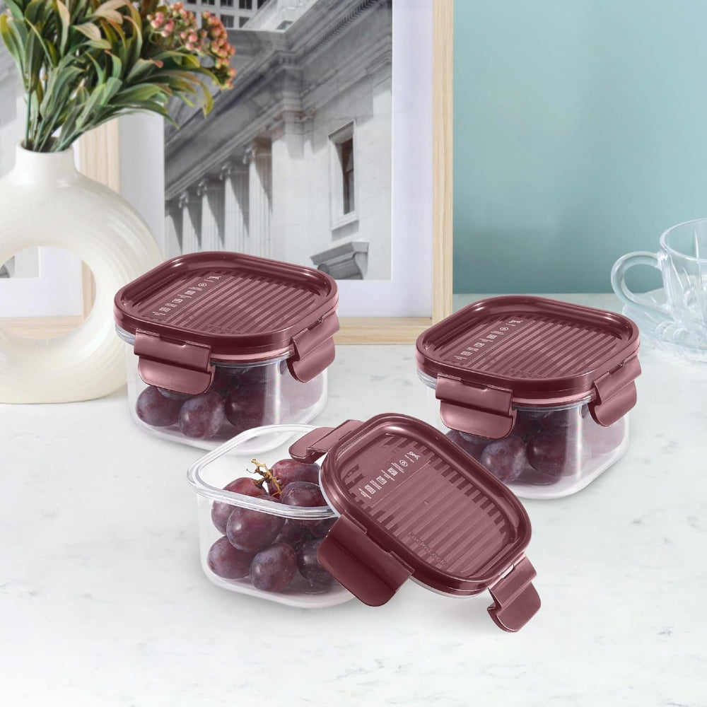 Cello Modulock Square 260 ML Plastic Kitchen Storage Container - 3