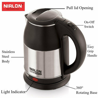 Nelcon Flambeau 1.8 Litre 1500 Watts Electric Kettle - 4