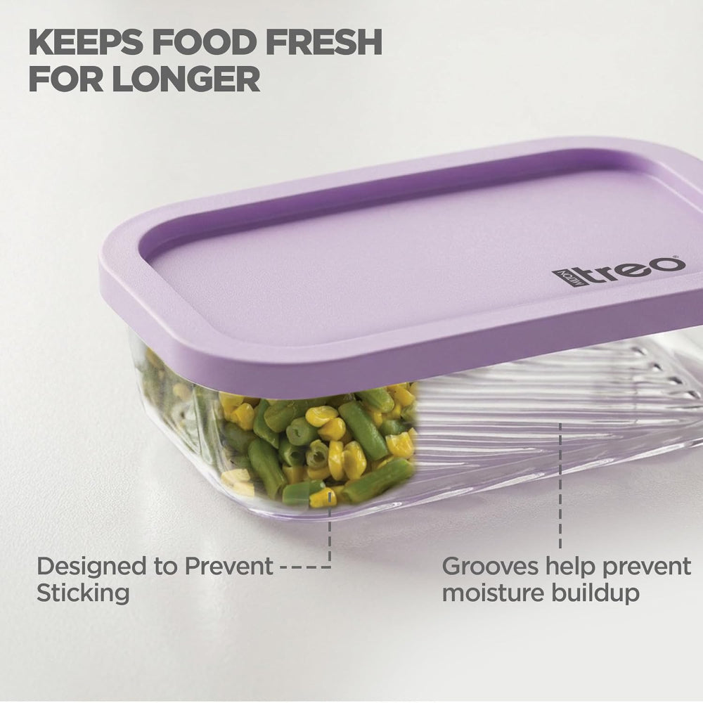 Treo Nutri Borosilicate Glass Fridge Storage Container Set - 9