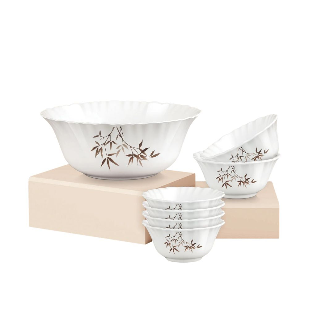 Treo Aurelia Collection Arashi Opalware Pudding Set | Set of 7 Pcs