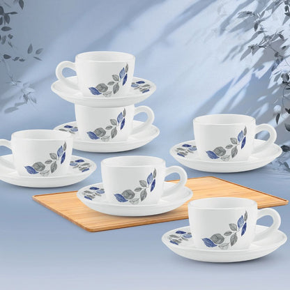 Treo Ophelia Collection Lunis Opalware 13 CL Cup Saucer Set - 1