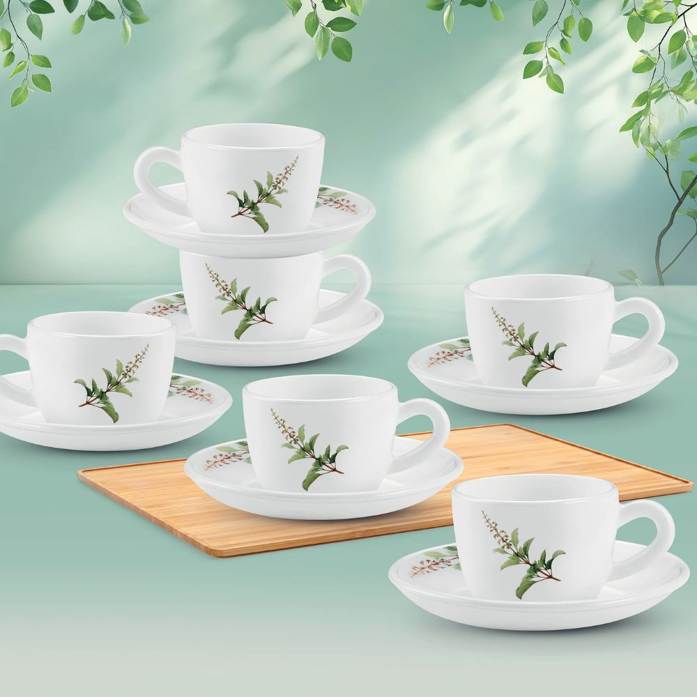 Treo Ophelia Collection Savira Opalware 13 CL Cup Saucer Set - 1