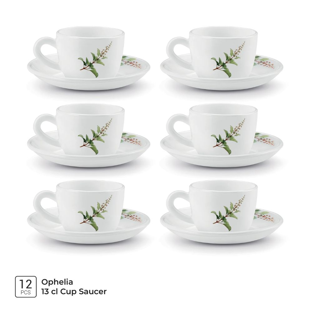 Treo Ophelia Collection Savira Opalware 13 CL Cup Saucer Set - 3