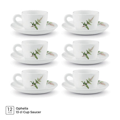 Treo Ophelia Collection Savira Opalware 13 CL Cup Saucer Set - 3