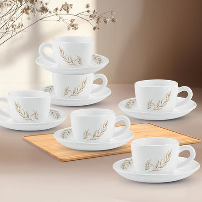 Treo Ophelia Collection Selene Opalware 13 CL Cup Saucer Set - 1