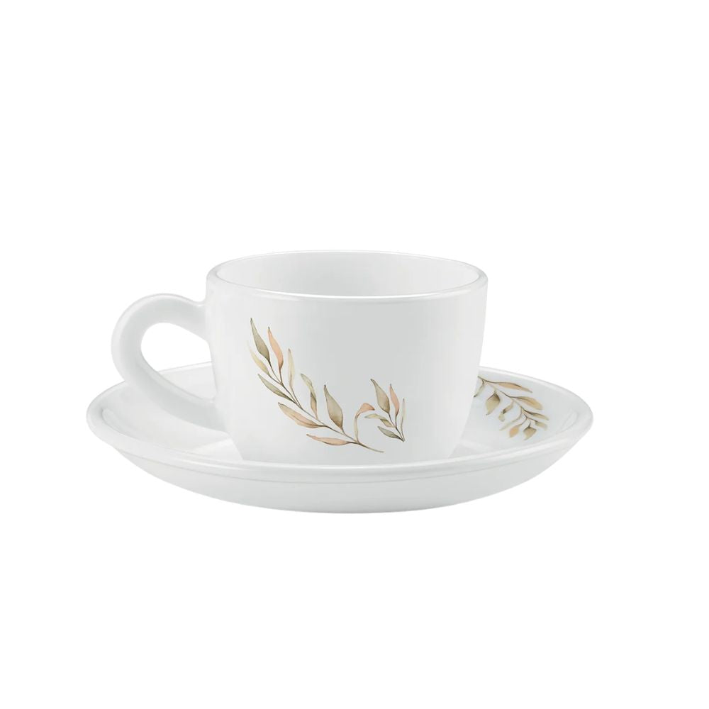 Treo Ophelia Collection Selene Opalware 13 CL Cup Saucer Set - 2