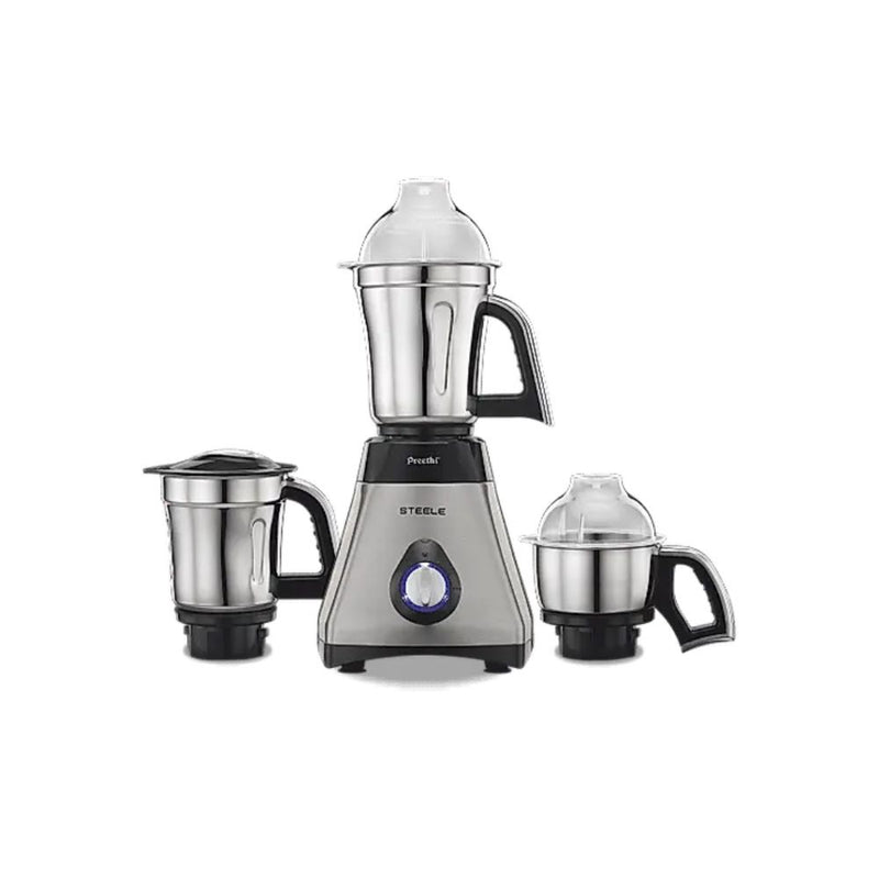 Preethi Steele 550 Watts Mixer Grinder with 3 Jars (ONLY FOR FOREIGN USE) - 2