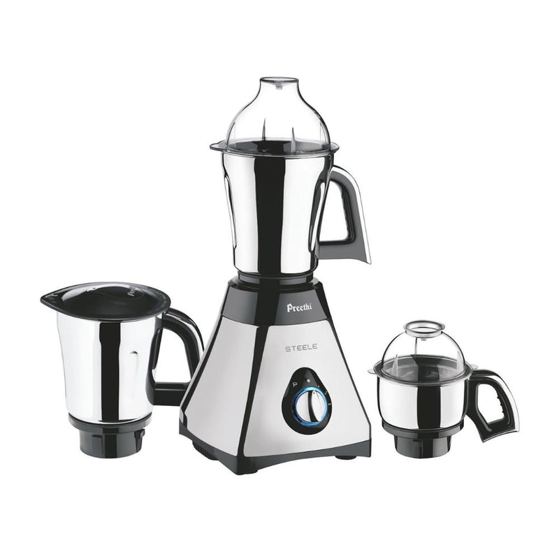 Preethi Steele 550 Watts Mixer Grinder with 3 Jars (ONLY FOR FOREIGN USE) - 1