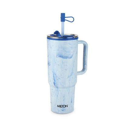 Milton Plastic Puris On the Go 1200 ML Tumbler with 2-in-1 Lid - 4